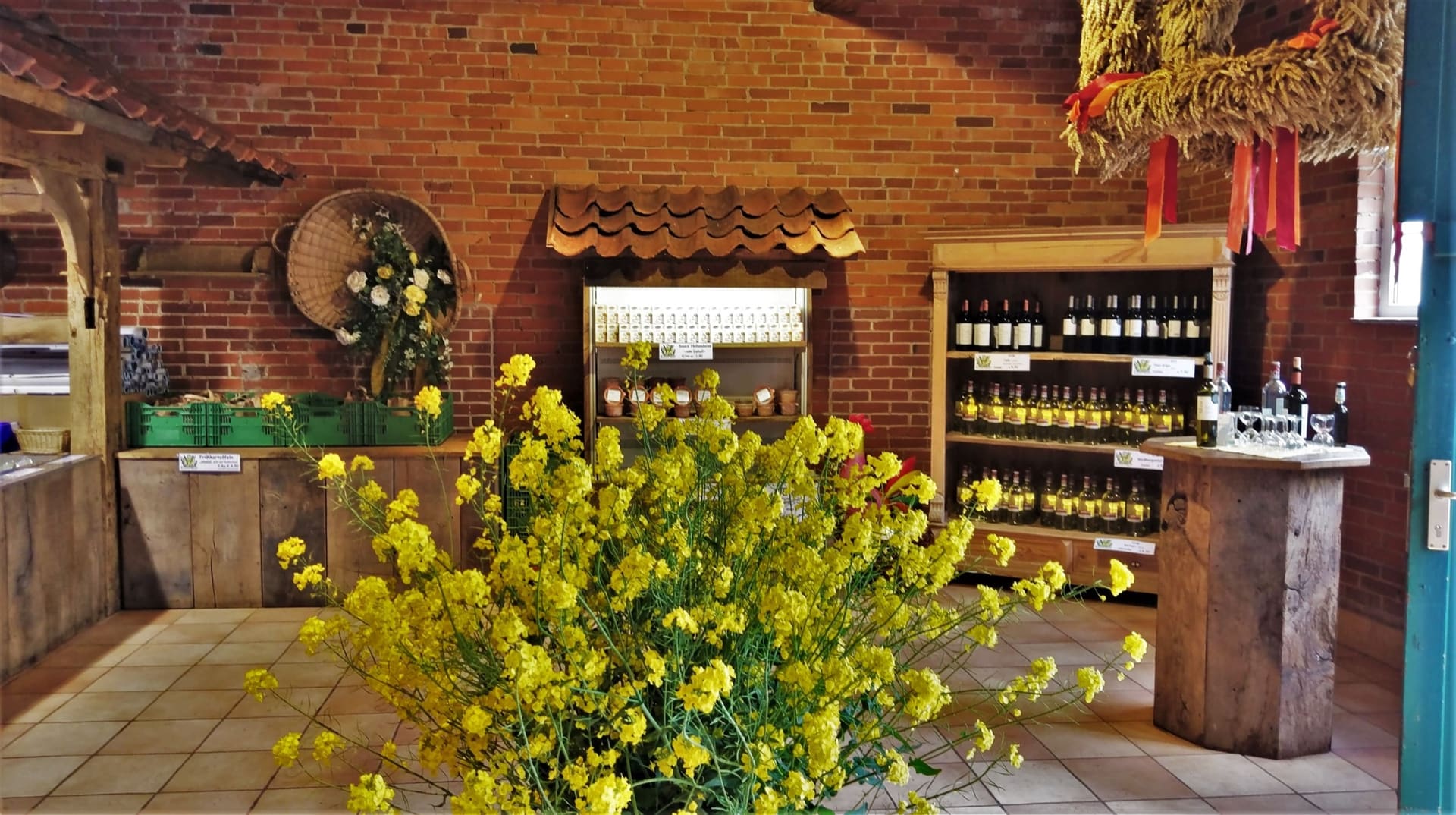 Blumenstrauß in der Spargeldiele